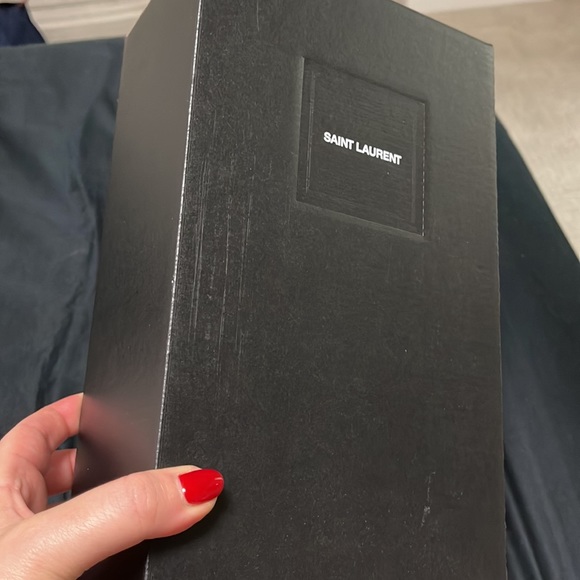 Empty Saint Laurent YSL designer black shoe box did 41 - Picture 4 of 6
